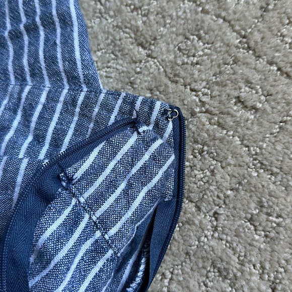 Free People High-Rise Wide Leg Cropped Linen Blend Pants Size 6 - Picture 8 of 9